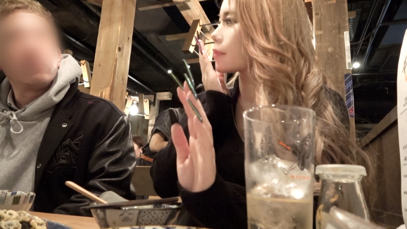 ☆ギャル×ナンパ×巨乳☆Eカップの素人金髪ビッチをGET・酔った勢いでワンナイトSEX【れおな 20歳 ネイルのお仕事
