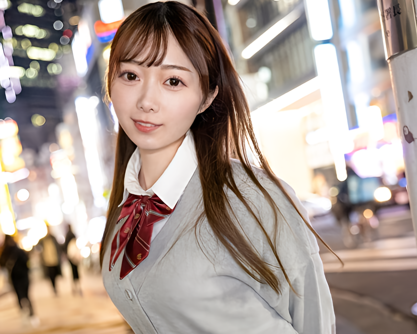 【素人JKナンパ】十代の美少女・街角撮影・AV初撮り│四葉芽楼★『あぁ…東京って凄い...♡』都会男優のテクにメロメロ美乳少女