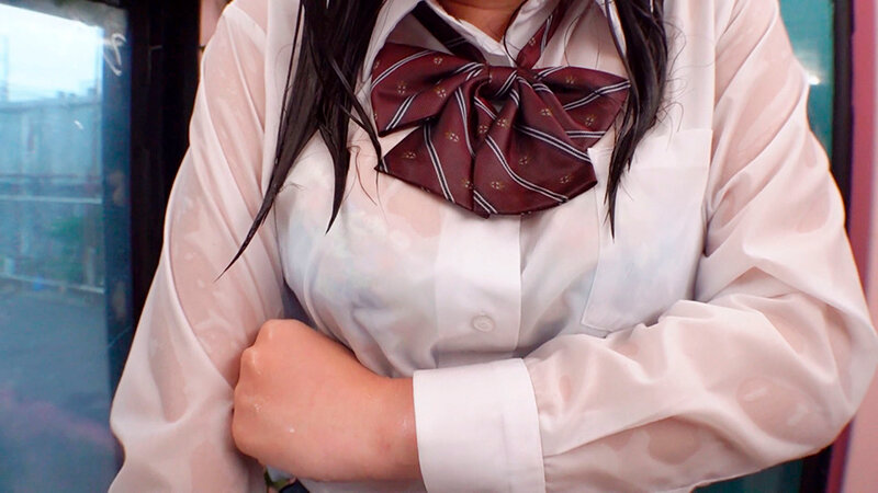 ☆JK×MM号×中出し☆突然の大雨でビショ濡れになった女子高生がマジックミラー号で雨宿り・服が乾く間で種付け性交する美少女