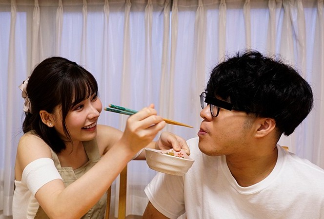 【新婚ごっこ】まさかのご指名!撮影現場で有名女優と夢の受精生活…童貞風の素人が理性崩壊w■深田えいみ