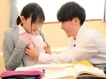【痴女】巨乳の家庭教師がピチピチの服を着て誘惑してきて・・我慢できずにいるとお互い発情し欲望丸出しSEX！＜凪沙ゆきの＞