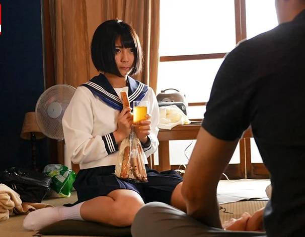 【レイプ】「帰る家がないんです…」帰宅困難な女子校生を自宅に連れ込みいう事聞かせて強引に犯しちゃう！乃木蛍
