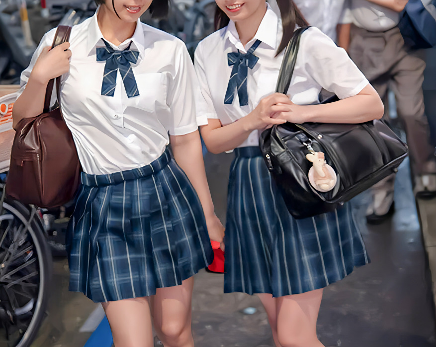 【女子校生】「あん♡あんッ♡」制服姿のスレンダーエロ美少女JKが男の部屋でアダルト動画を鑑賞していると…