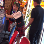 【痴漢レイプ】真面目そうな黒髪エロロリ美少女がパチ屋の店員だった！付け回して電車やホールで痴漢をして理性をぶっ壊す！