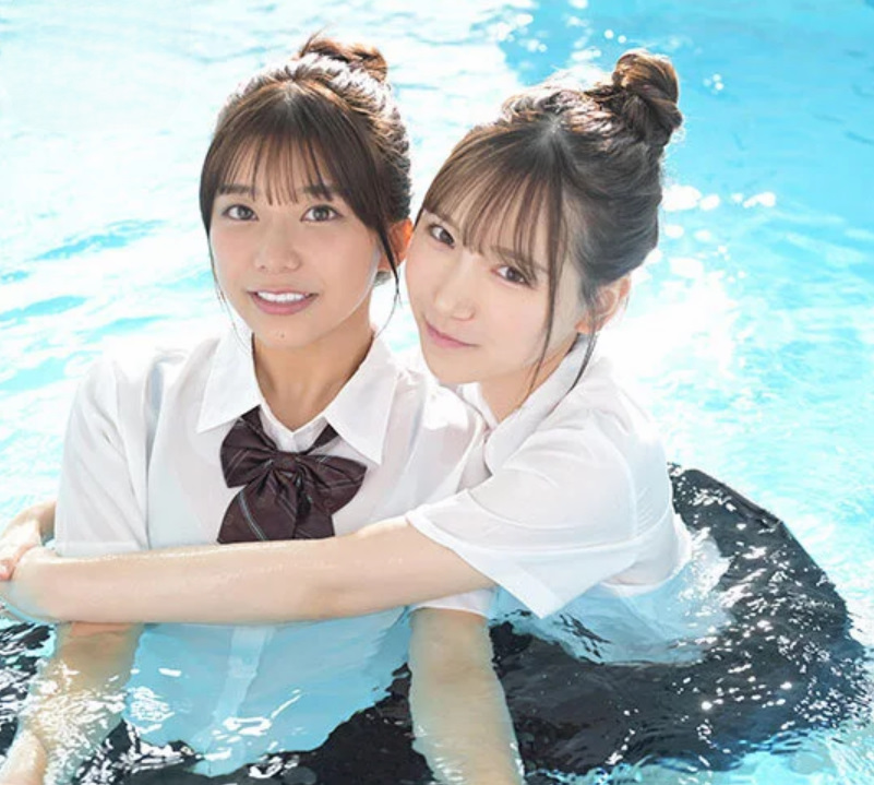 【女子校生】「私だってヤりたいし…」ミニスカ制服のエロロリ美少女JK２人が１人の男とスケベな3Pセックス！