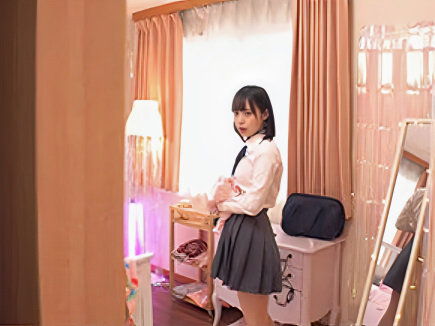 【嫁の連れ子】「このオヤジ…何かキモイ…」ミニスカ制服のスレンダーエロ美乳なロリ顔美少女JKが義父と自宅で近親相姦！