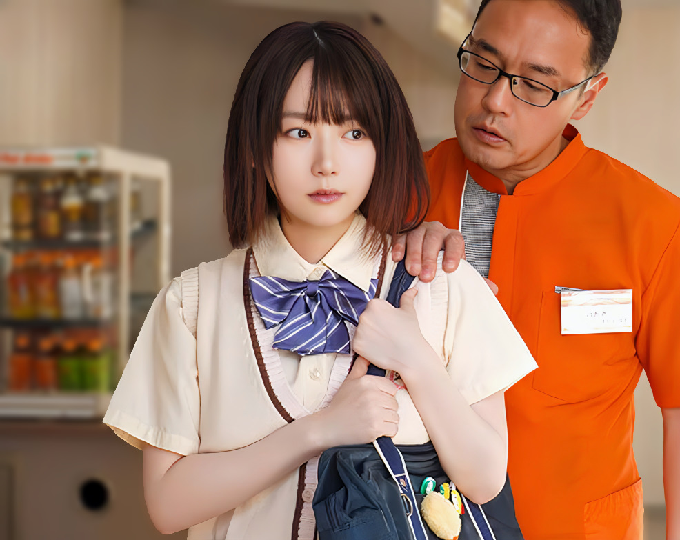 【万引きレイプ】「警察だけは…許してください…」ミニスカ制服のスレンダーエロ美乳な美少女JKが窃盗バレて生セックスされちゃう