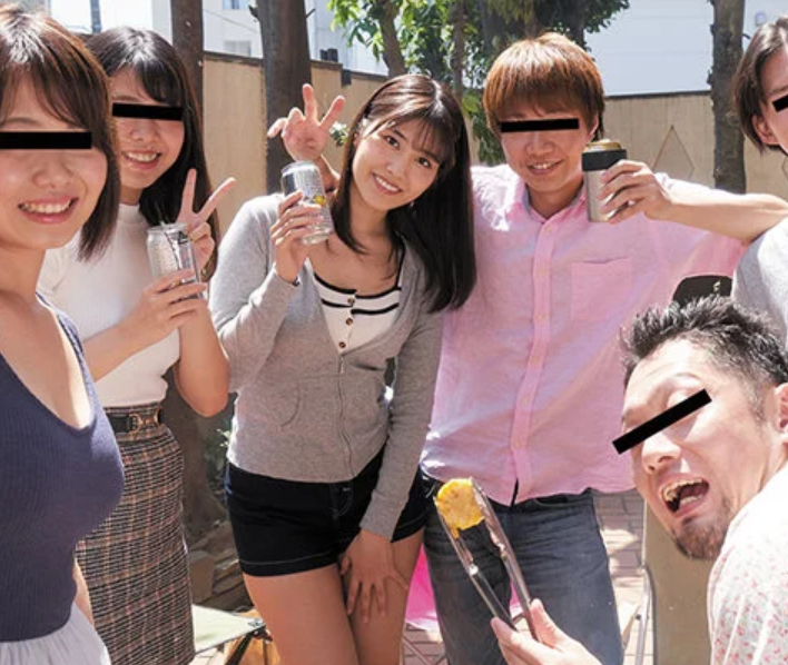 【寝取られBBQ】「久々に楽しくなっちゃって…ごめんね」エロビッチなギャル風美少女が飲み会で泥酔してしまい犯されちゃう！