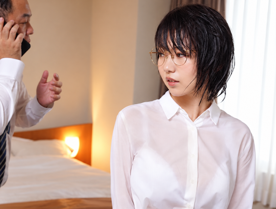 【女子社員NTR】「大人しい顔してるクセにエロい声で喘ぐな…」エロ巨尻で巨乳な美人OLが上役と相部屋で寝取られる！
