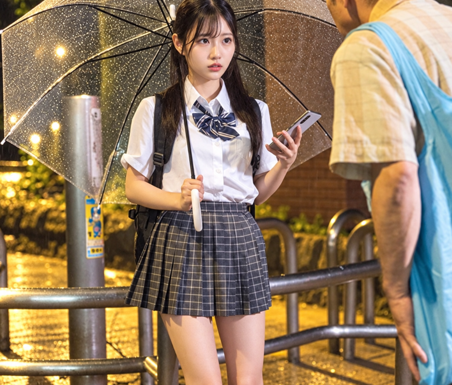 【家出した女子校生】「もっと自分の身体を大切にしなさい」帰宅困難スレンダーエロ美乳なロリ顔ギャル風美少女JKのエロ動画